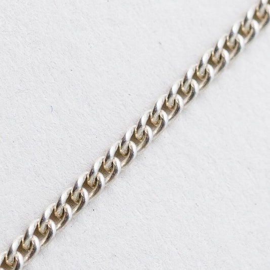 Silber Halskette 835 Panzerkette 1,6 mm 70 cm 5,22 g0