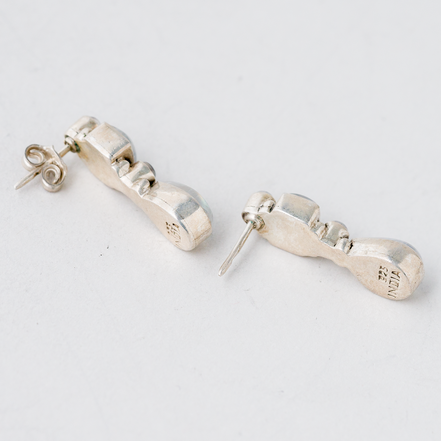Ohrringe Ohrstecker Perlmutt Silber 6,38 g1