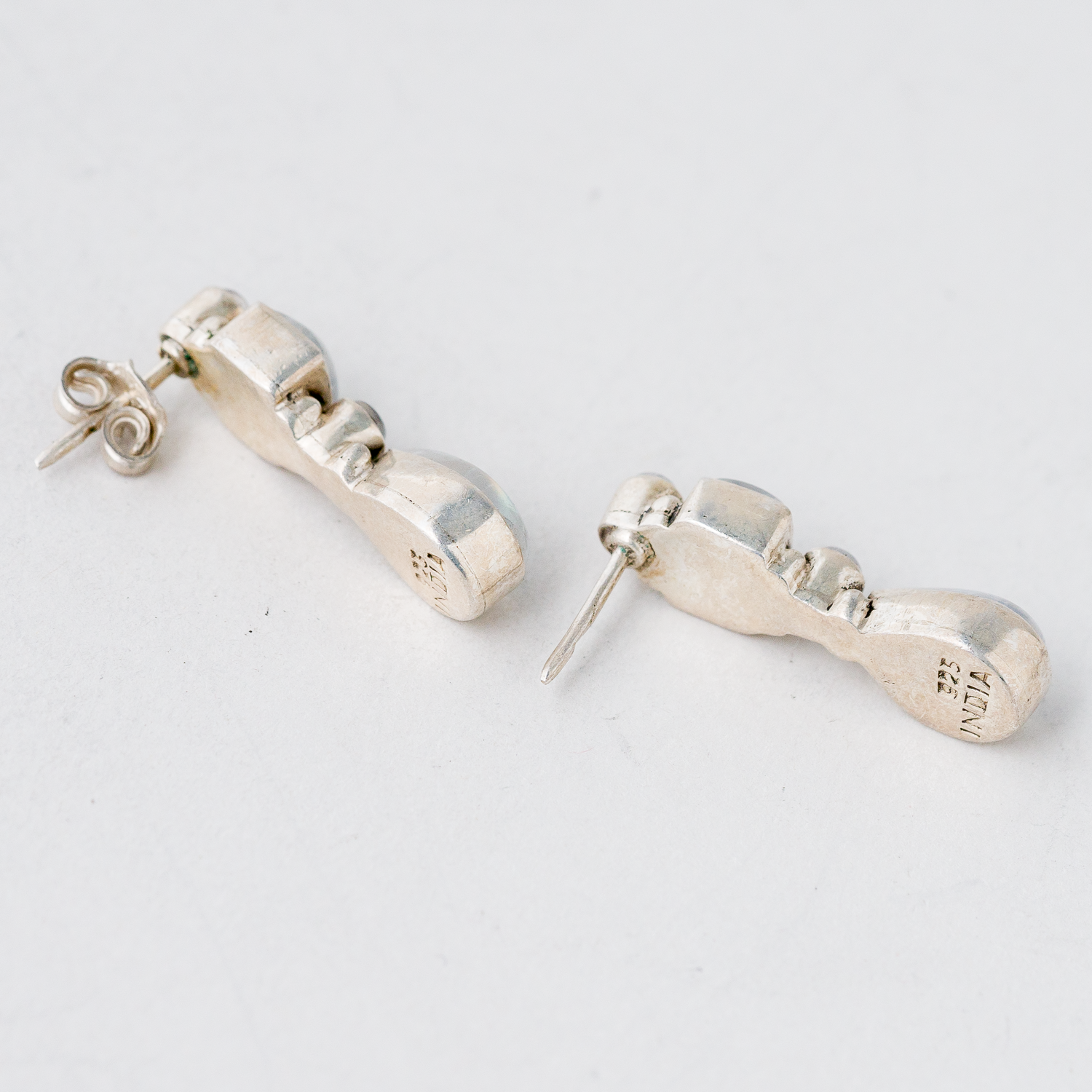 Ohrringe Ohrstecker Perlmutt Silber 6,38 g1