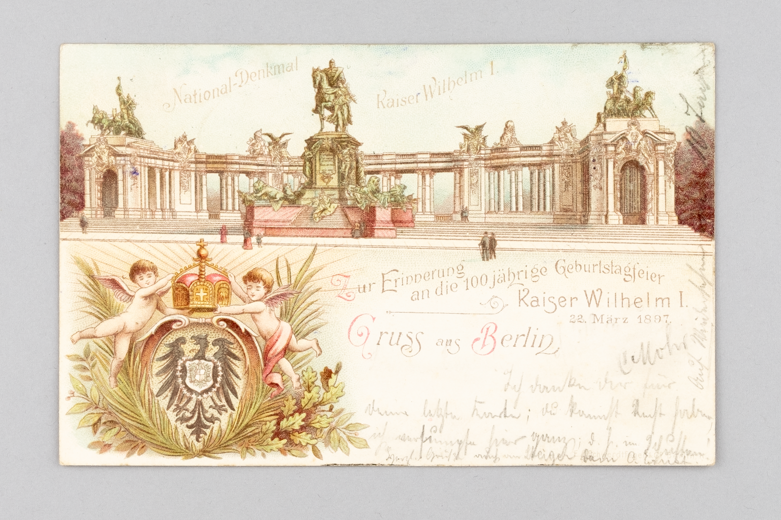 Ansichtskarte Gruss aus Berlin Kaiser Wilhelm-Denkmal 18970