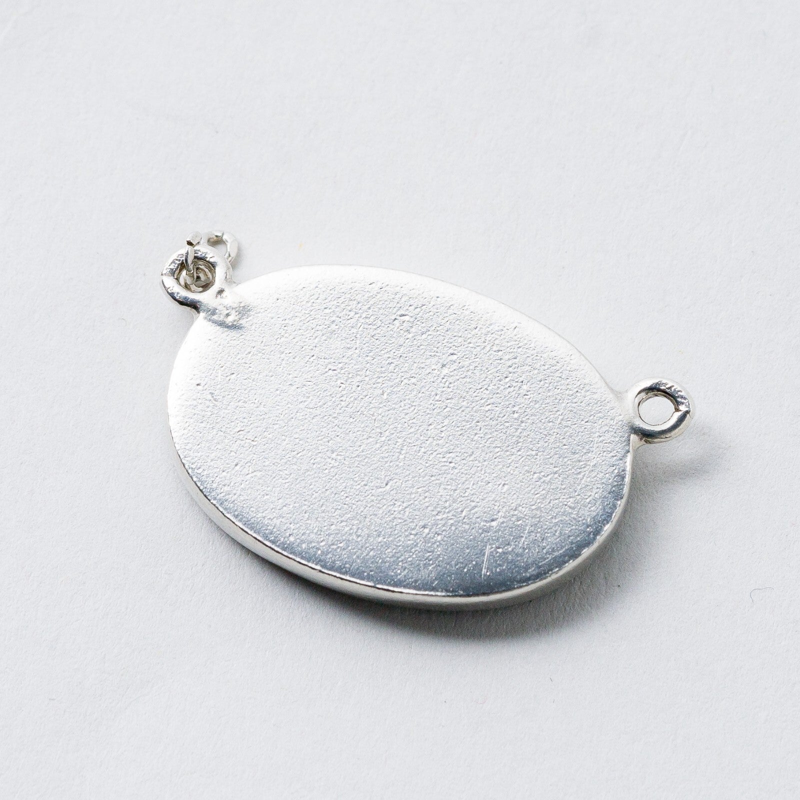 Silber Anhänger Brauner Stein 2,8 cm 5,68 g3