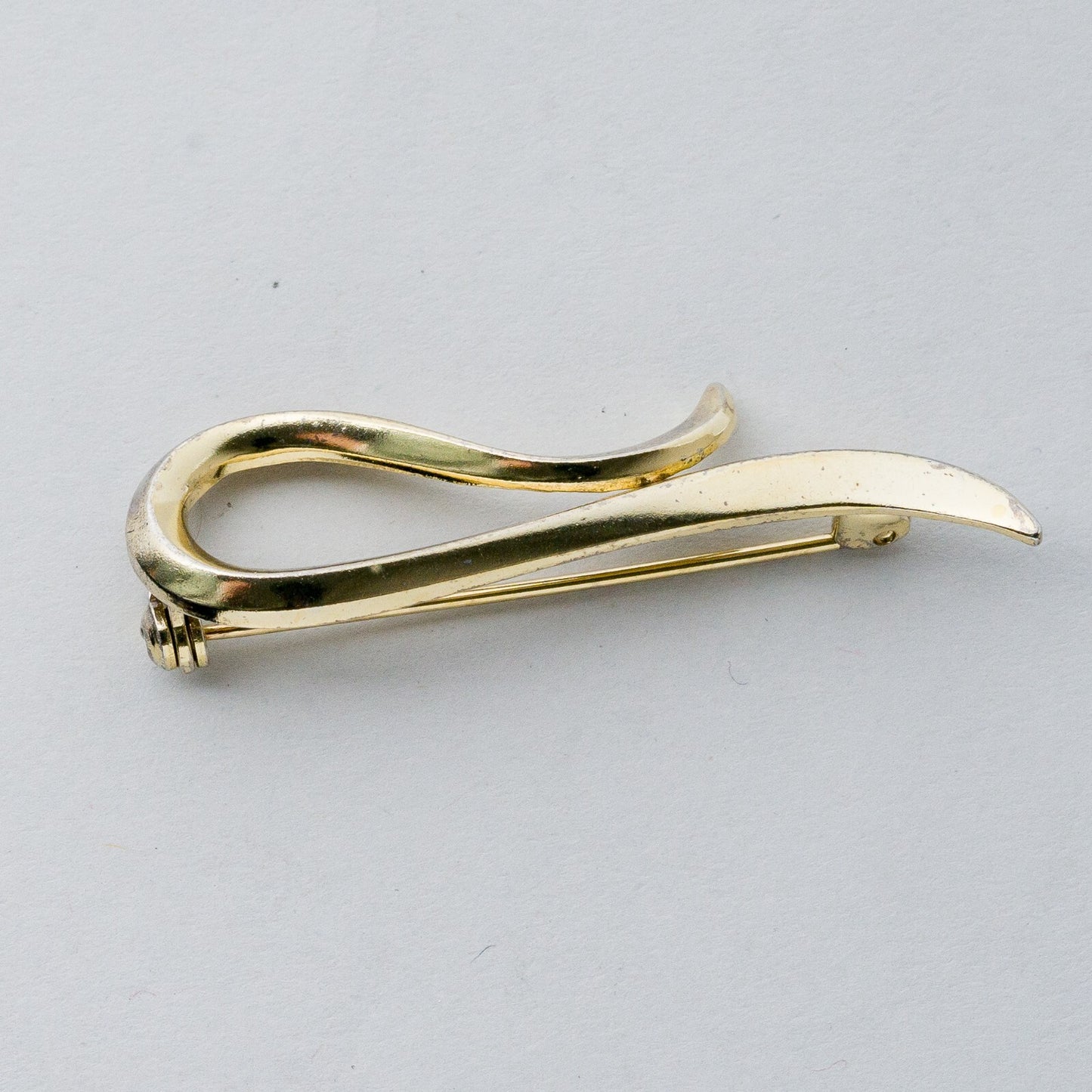 Silber Brosche Spange 835 vergoldet Reh-Punze 3,54 g4