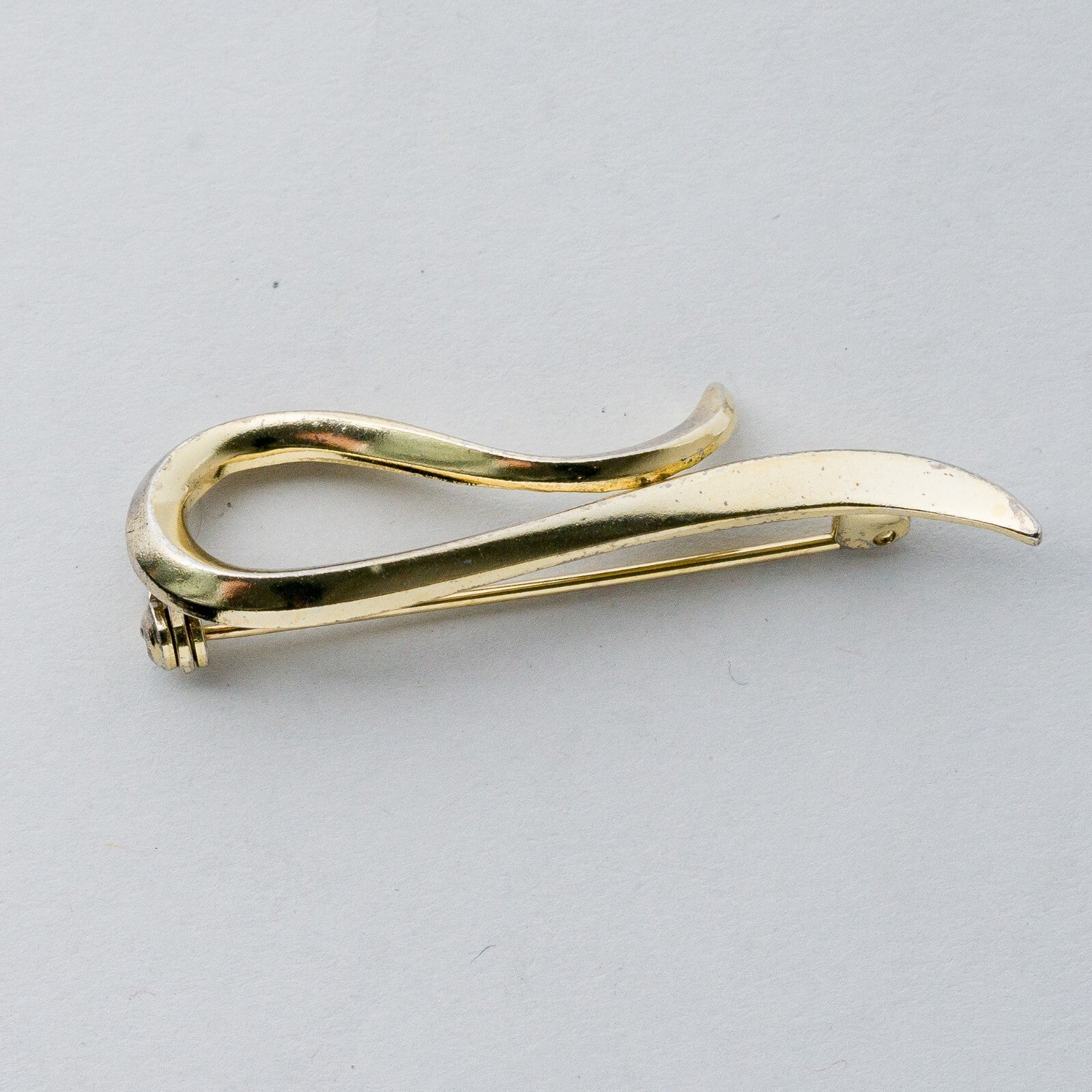 Silber Brosche Spange 835 vergoldet Reh-Punze 3,54 g4