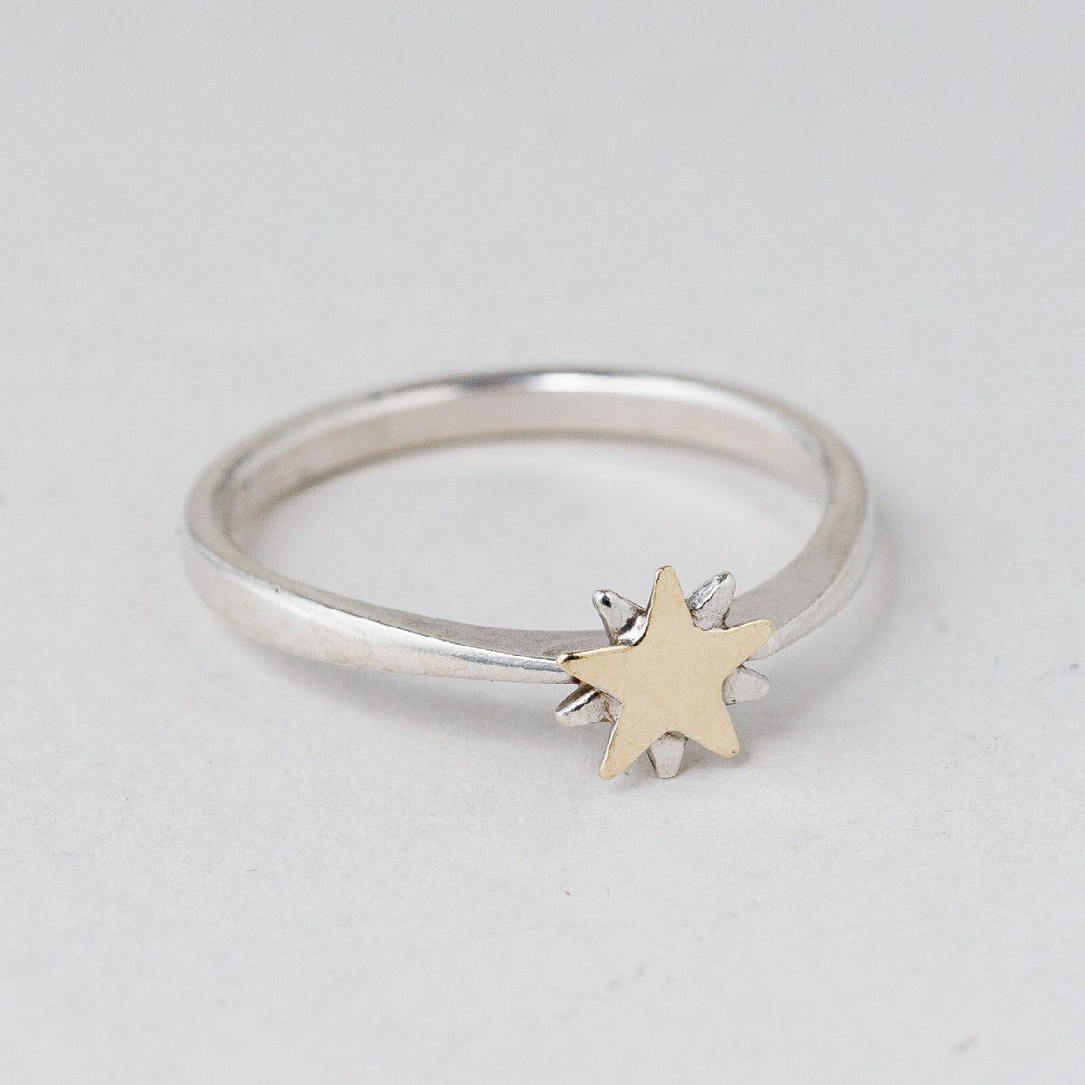 Silber Ring 925 Stern Größe 53 (16,8 mm Ø) 1,52 g6
