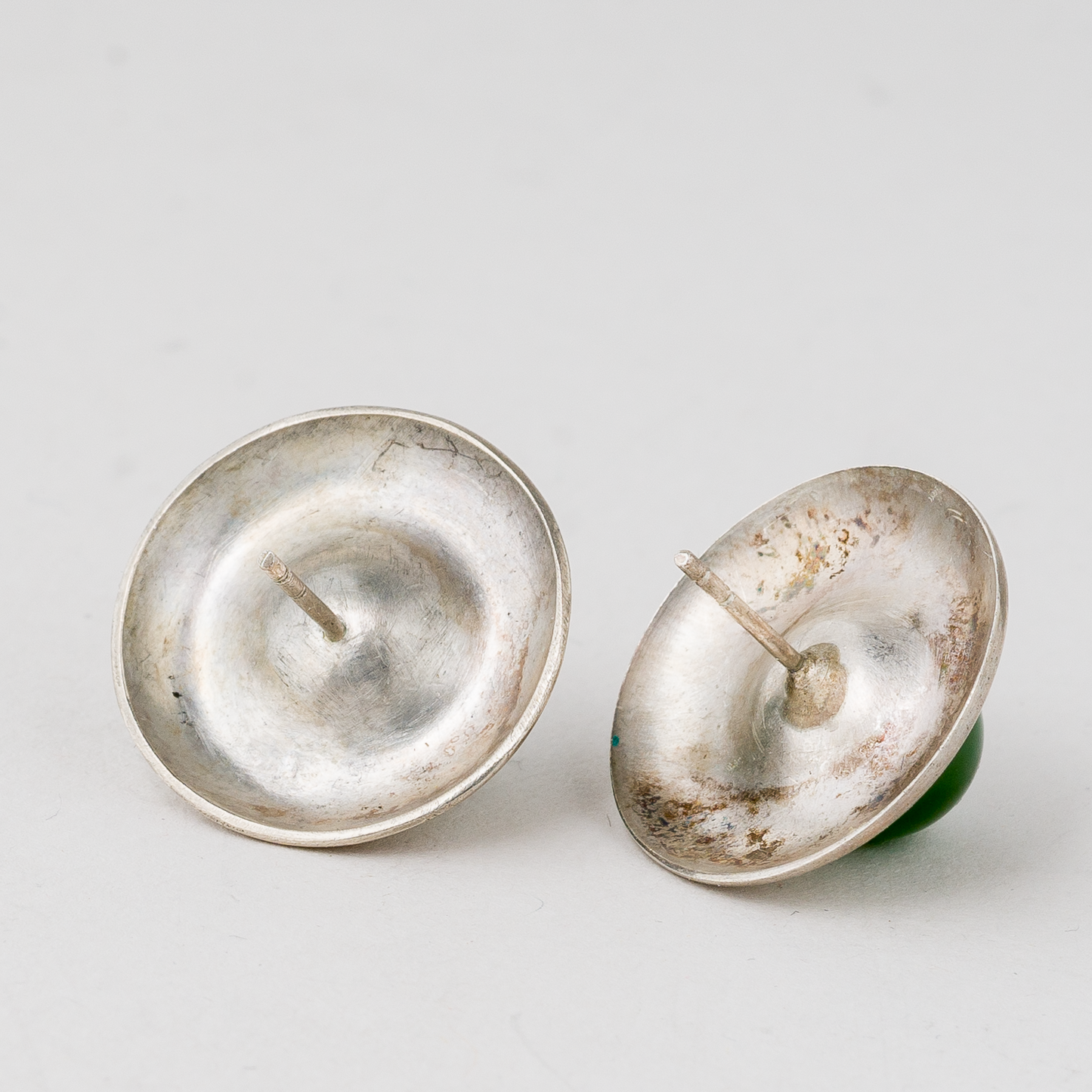 Ohrringe Ohrstecker Grüne Steine Silber 10,22 g1