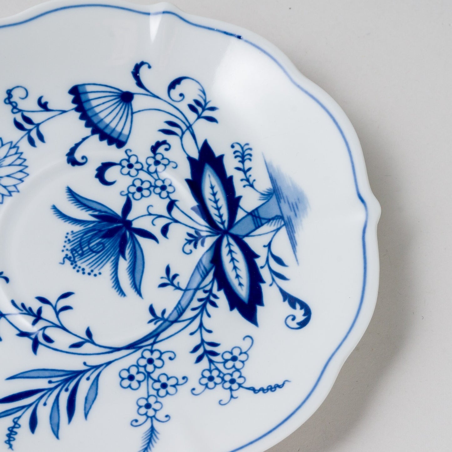 1 x Porzellan Bavaria Untertasse Suppe Zwiebelmuster unbeschädigt3