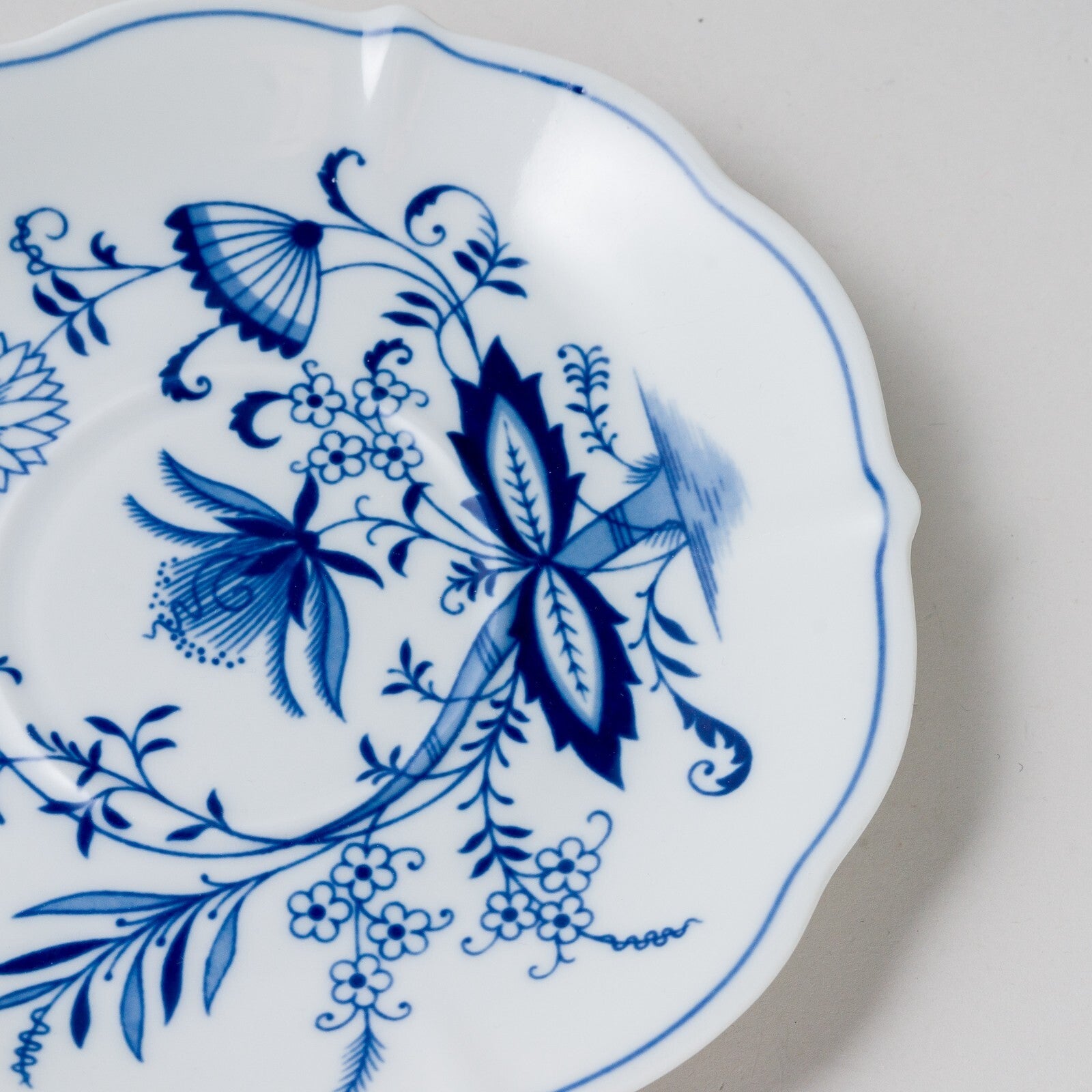 1 x Porzellan Bavaria Untertasse Suppe Zwiebelmuster unbeschädigt3