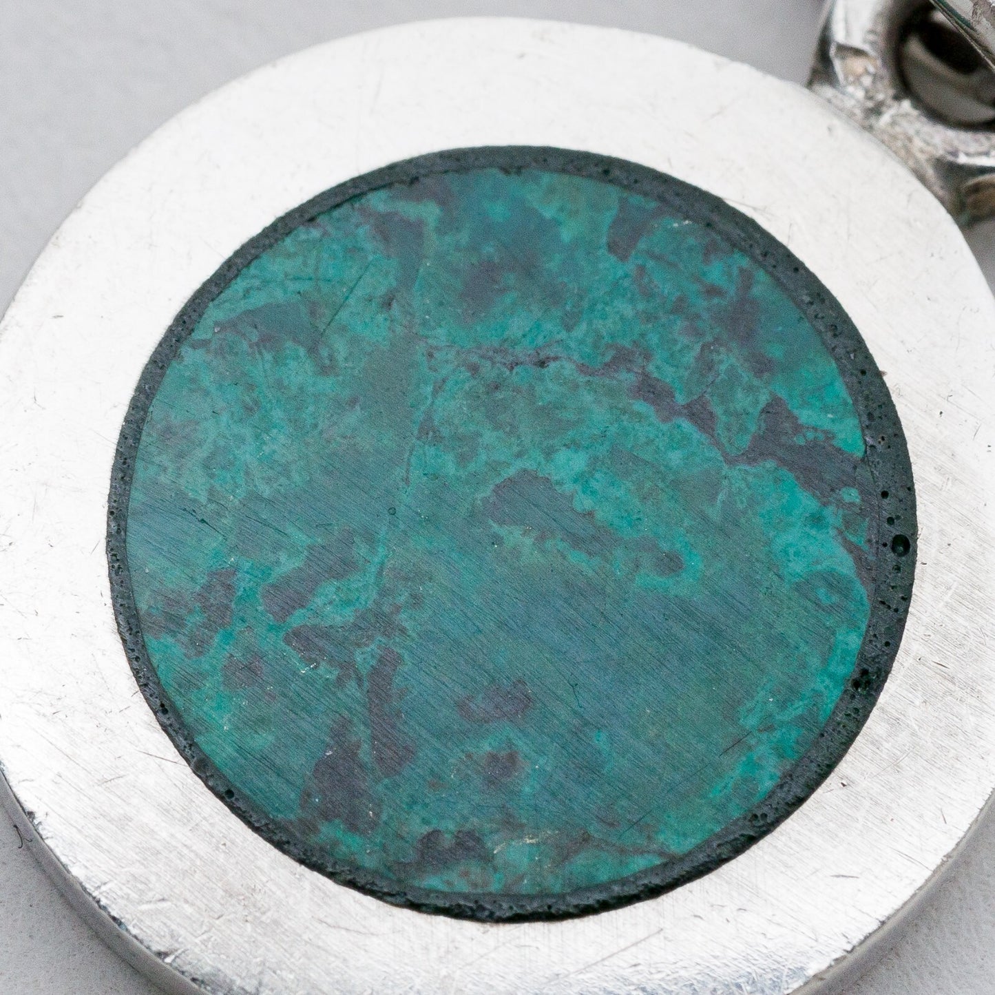 Silber Anhänger  925 Grüner Stein 4,23 g2