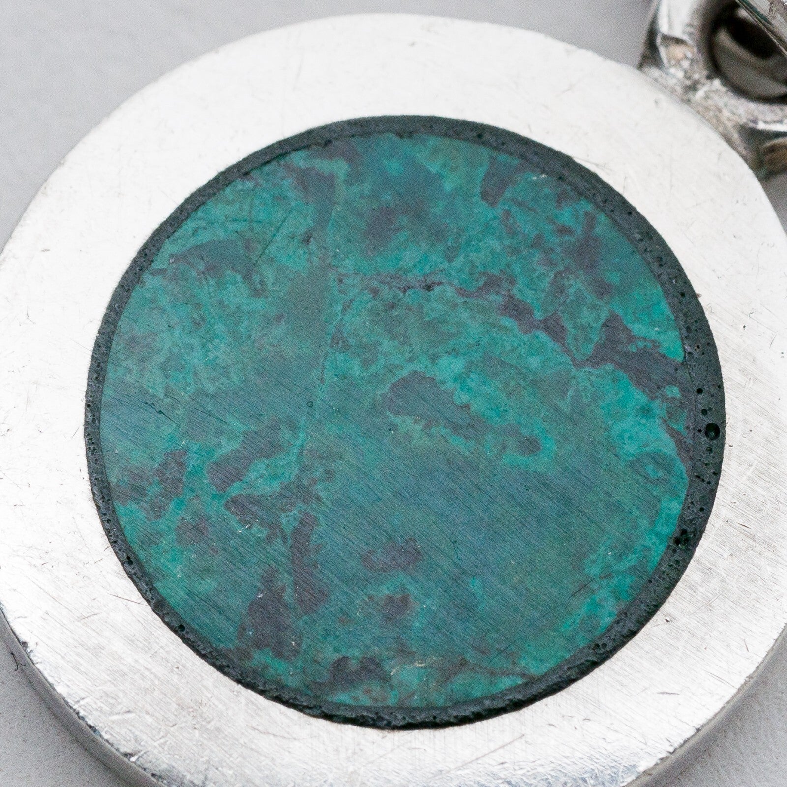 Silber Anhänger  925 Grüner Stein 4,23 g2