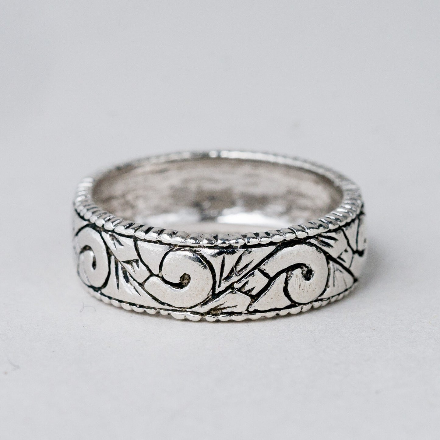 Silber Ring 925 Größe 59 (18,8 mm Ø) 5,32 g2