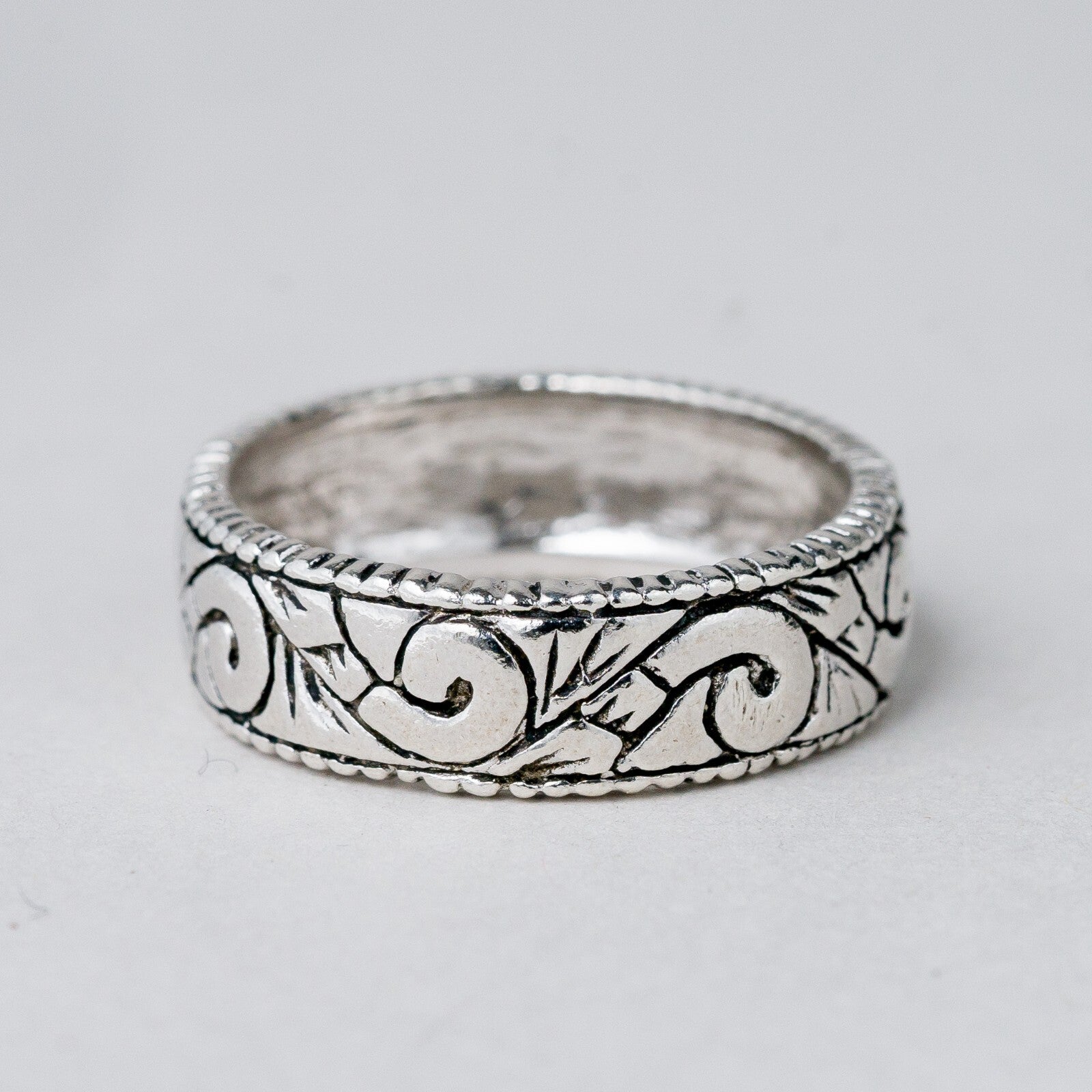 Silber Ring 925 Größe 59 (18,8 mm Ø) 5,32 g2