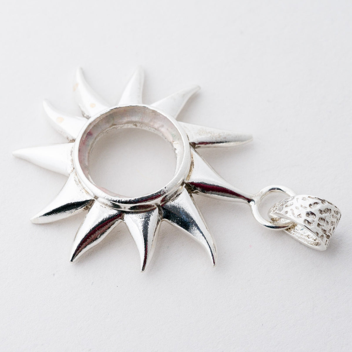 Anhänger Silber 925 Sonne Ohne Stein 5 cm 12,02 g1