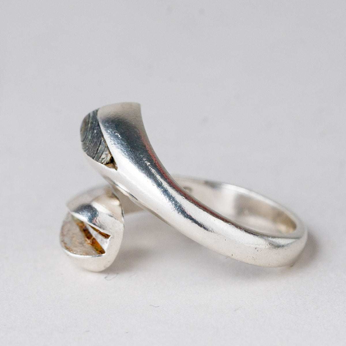 Silber Ring 925 Grüner Stein Größe flexibel ca. 55 5,59 g1