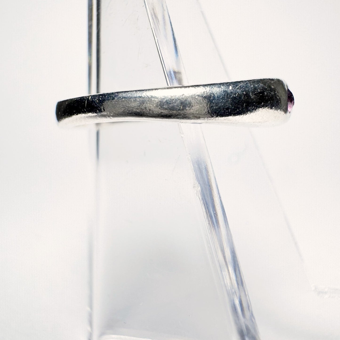 Ring 925er Silber (gestempelt) Größe 51 mit rotem Stein 2,14g2