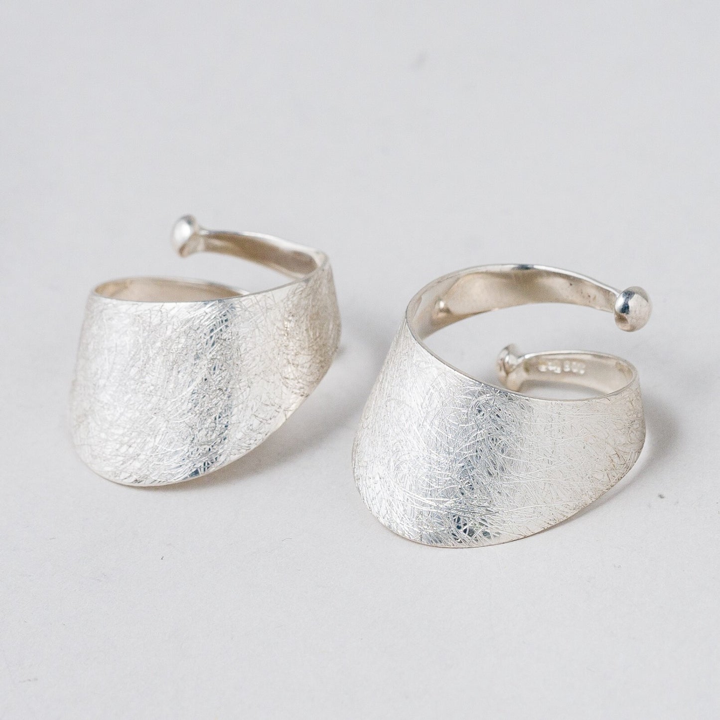 2 x Ring 925 Silber Größe flexibel 9,79 g2