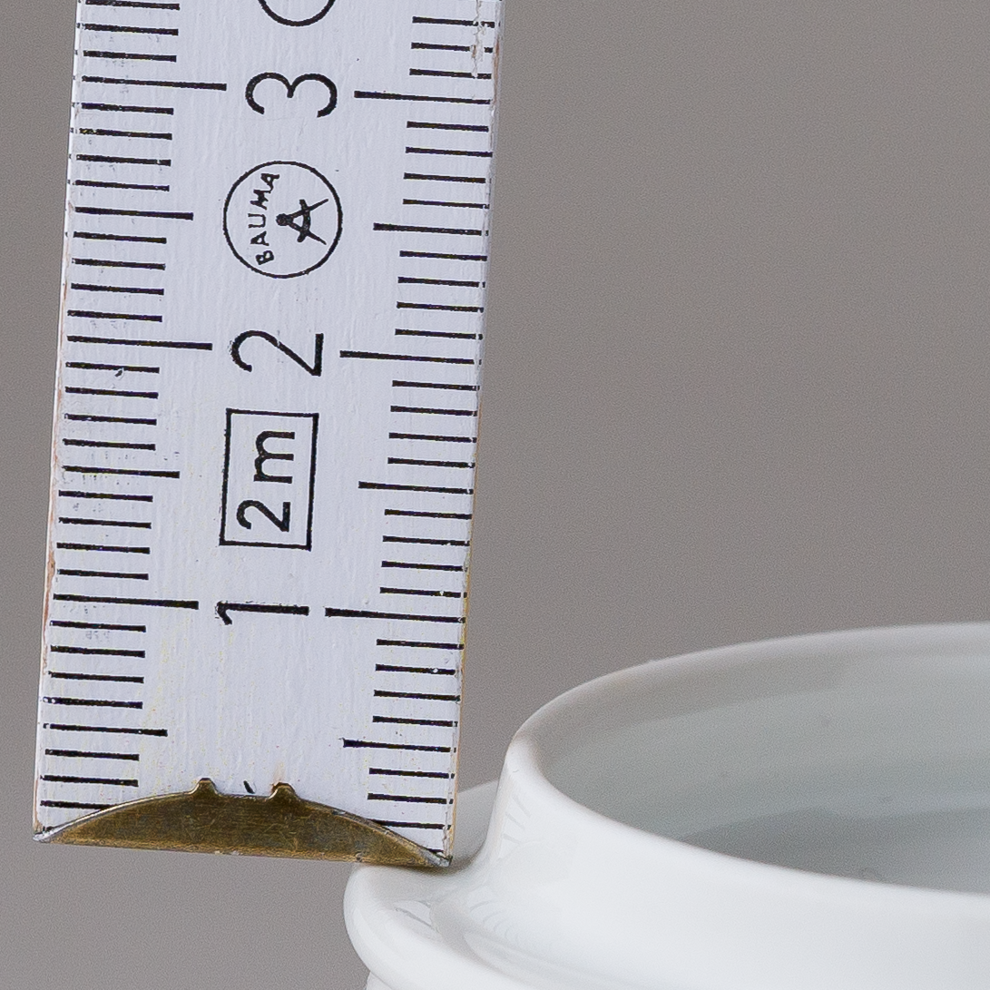 1 x Porzellan Deckel Weinlaub 6 cm5