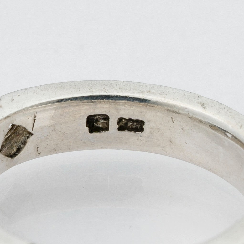 Silberring Gelbe Steine 925er Silber 4,7 g Größe 54 (17,2 mm Ø)4