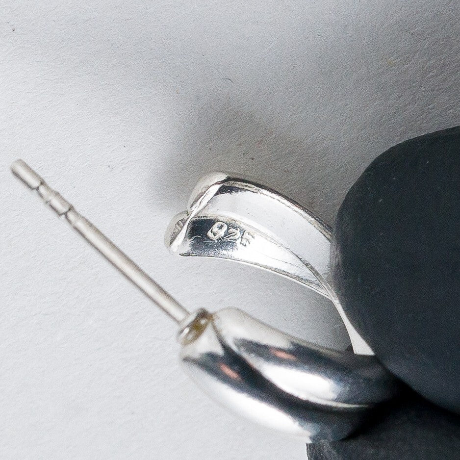 Einzelner Ohrring Creole Silber 925 1,88 g7