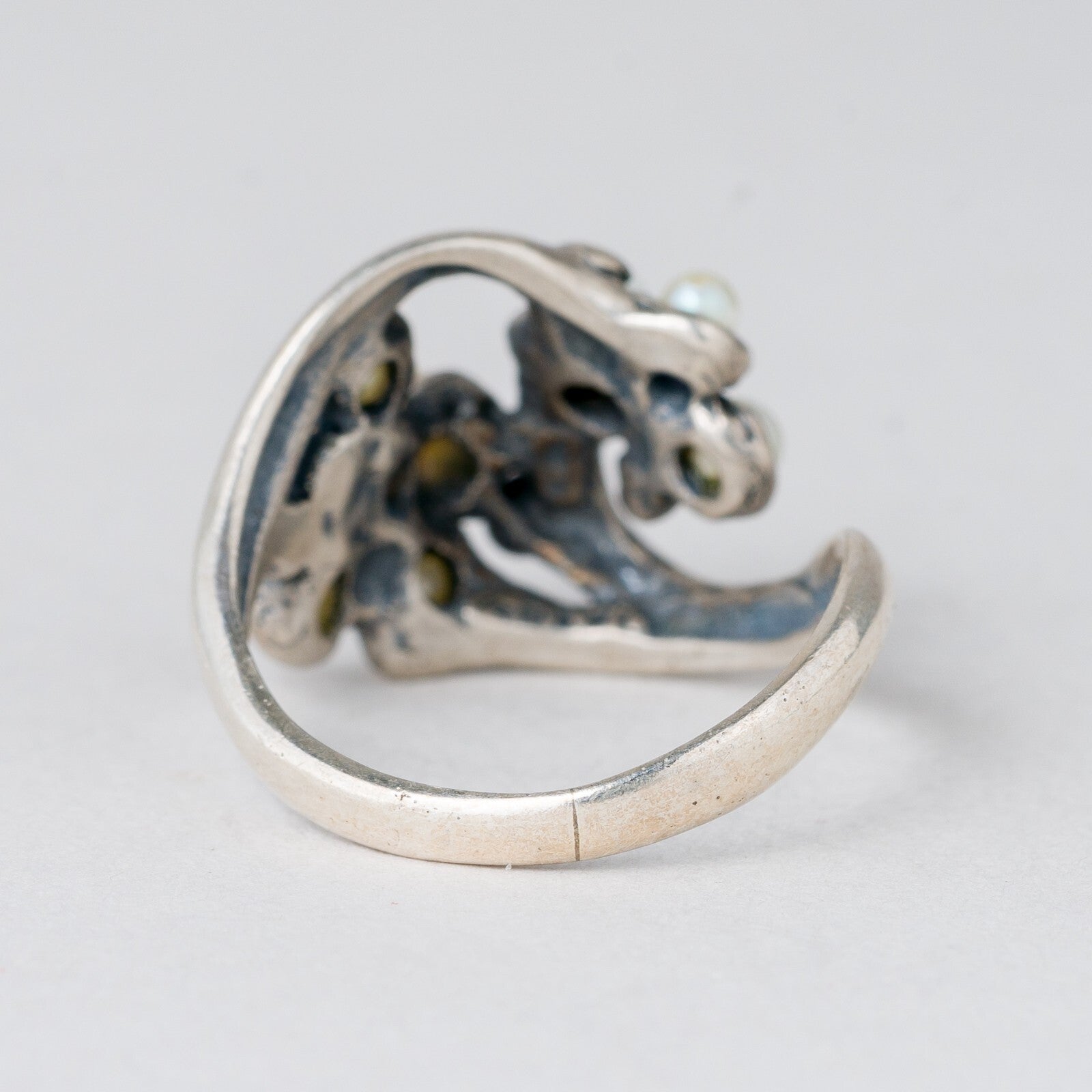 Ring Perlen 4,6 g Silber Größe 54 (17,2 mm Ø)3