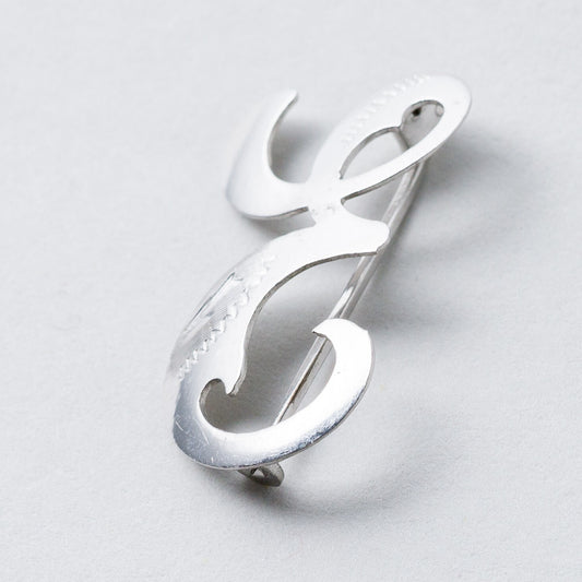 Silber Brosche Spange 800 "E" 2,6 cm 1,46 g0