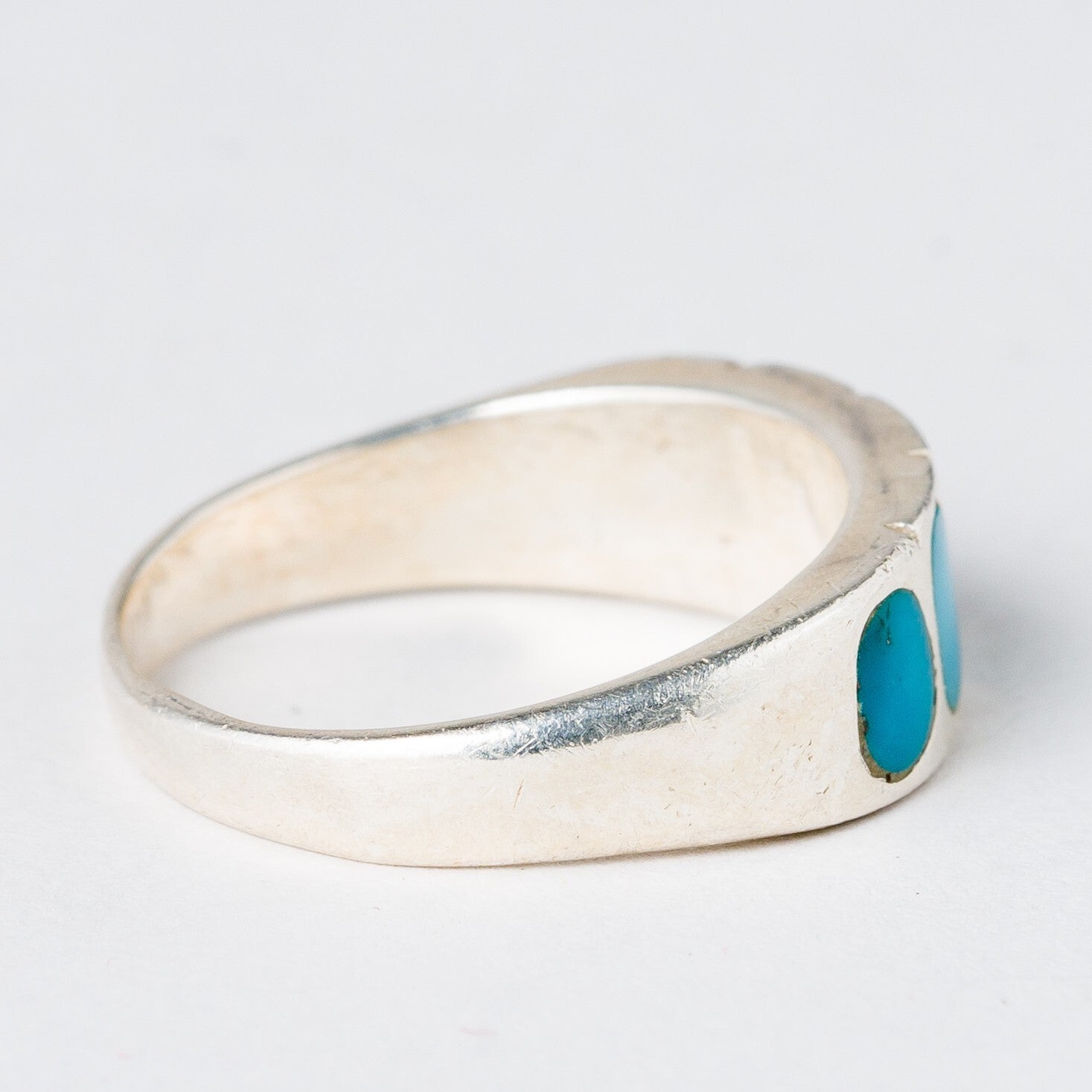 Silber Ring Türkis Größe 52 (16,5 mm Ø) 2,94 g2