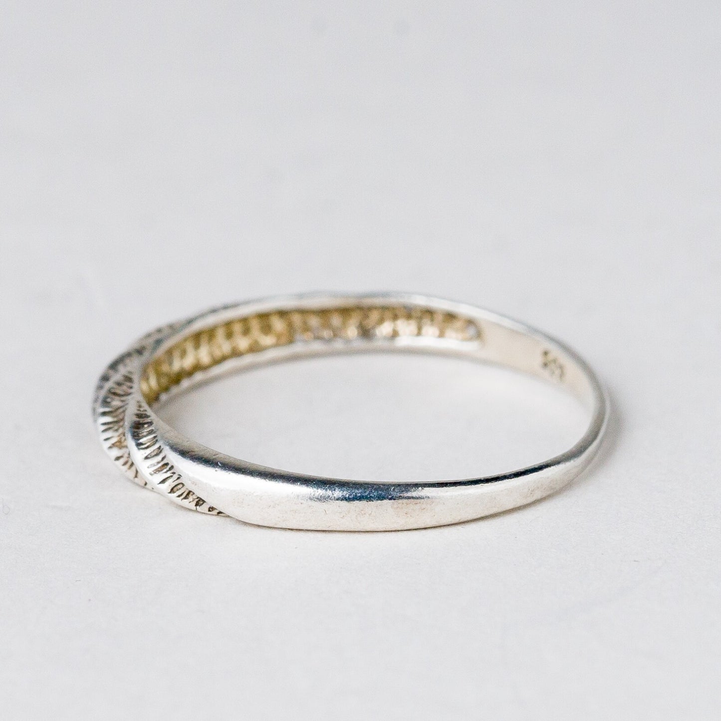 Silber Ring 835 Größe 56 (17,8 mm Ø) 1,06 g1