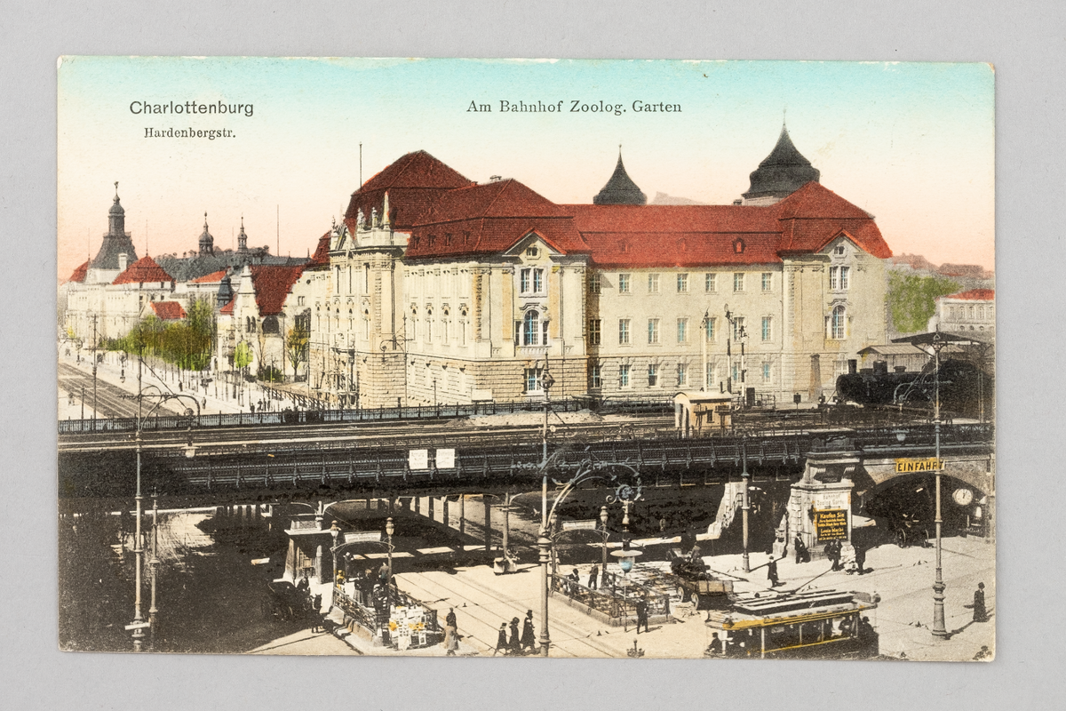 Ansichtskarte Berlin Charlottenburg Bahnhof Zoologischer Garten 19080