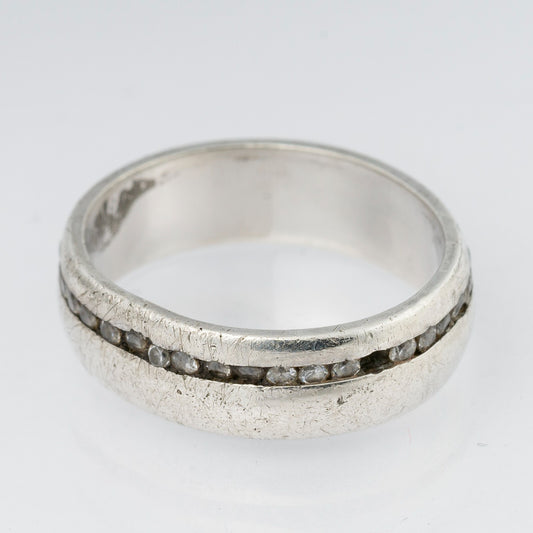 Silberring Steinbesatz 925er Silber 4,04 g Größe 52 (16,5 mm Ø)0