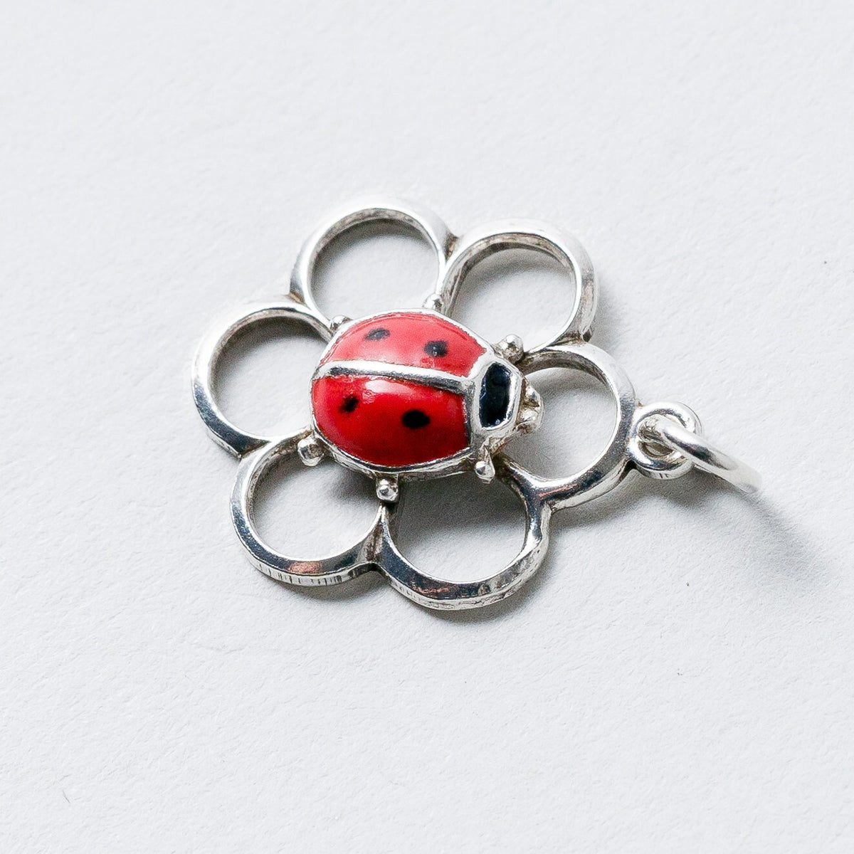 Anhänger 835 Silber Marienkäfer 2,1 cm 1,28 g1