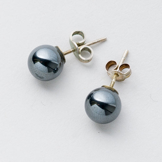 Silber Ohrringe Ohrstecker Schwarze Steine 3,19 g0