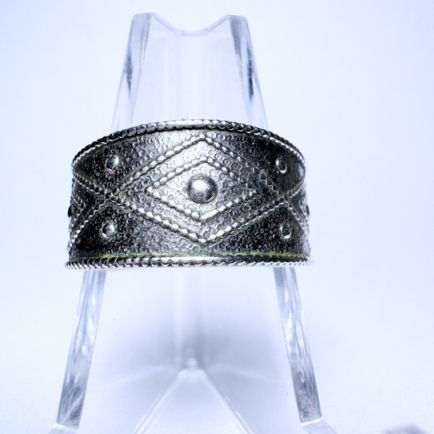 Ring 835er Silber Größe 58 Ethno Muster 2,93g0
