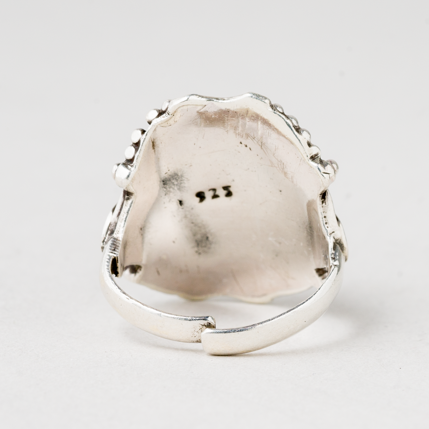 Ring Blauer Stein 925er Silber 8,88 g Größe flexibel2