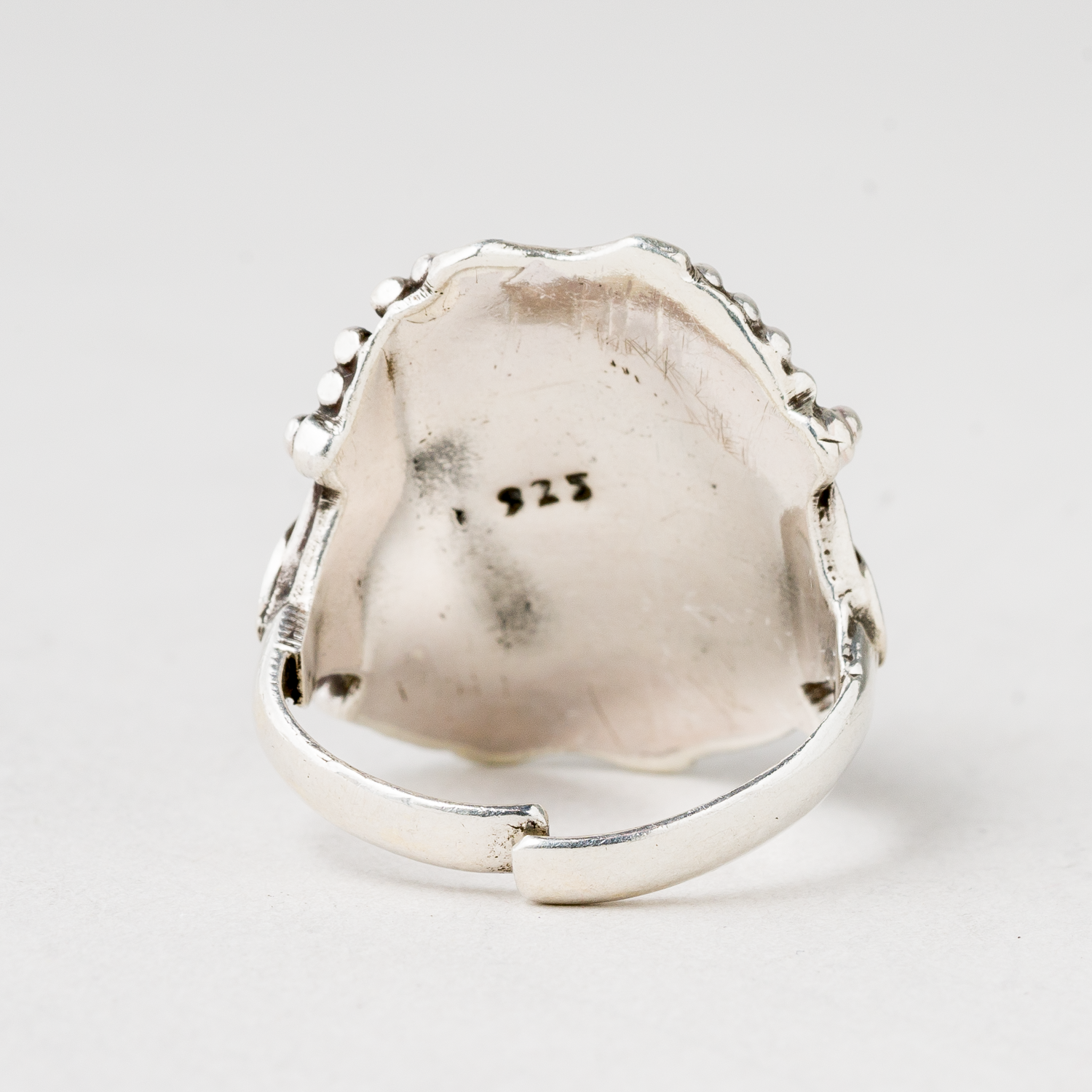 Ring Blauer Stein 925er Silber 8,88 g Größe flexibel2