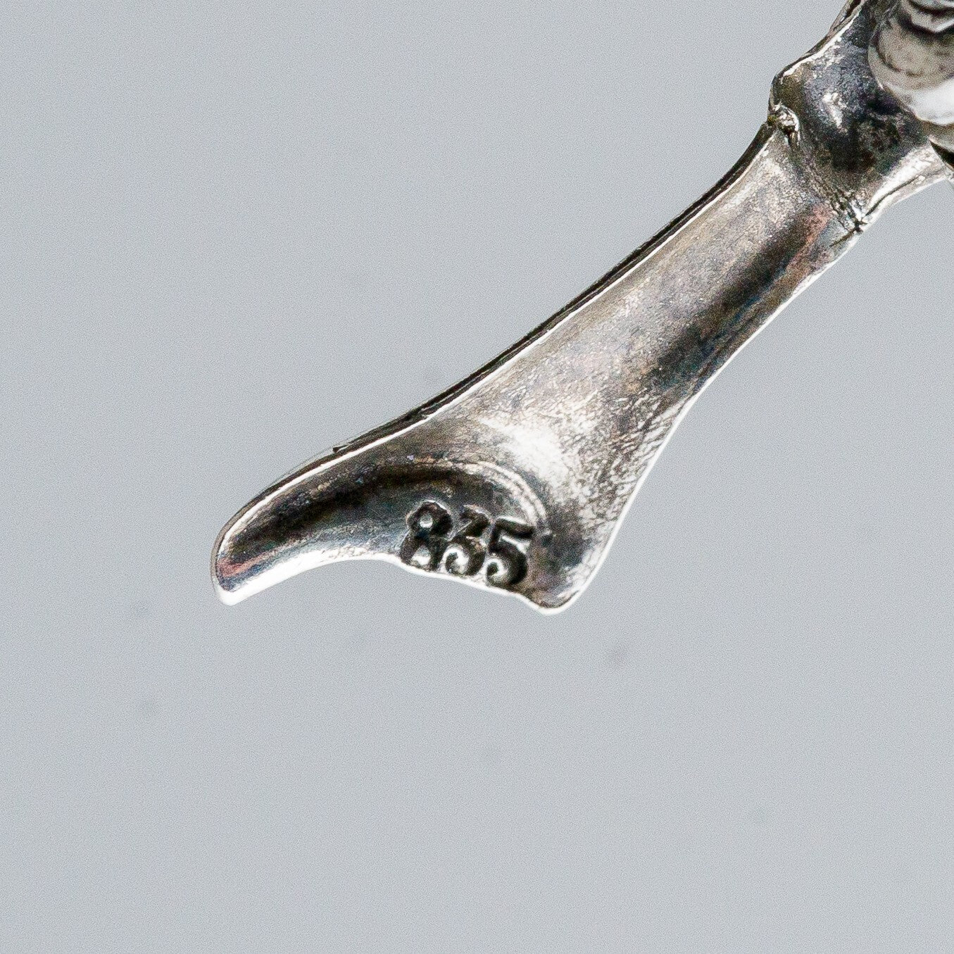 Silber Brosche Spange 835 Blatt 4,39 g6