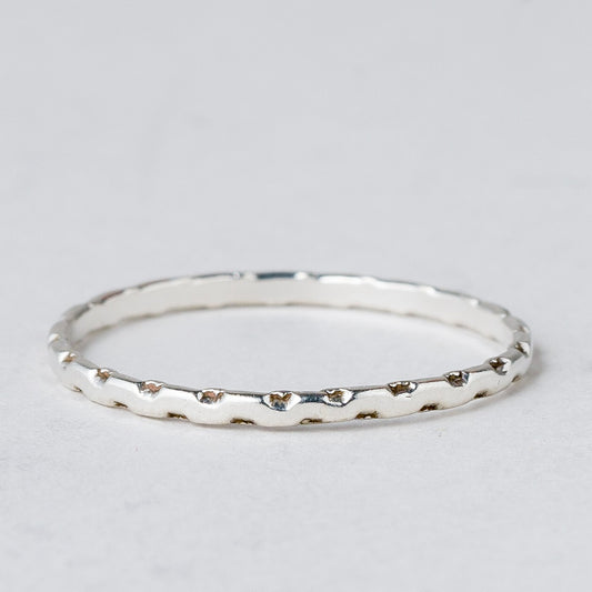 Silber Ring 835 Größe 57 (18,1 mm Ø) 0,6 g0