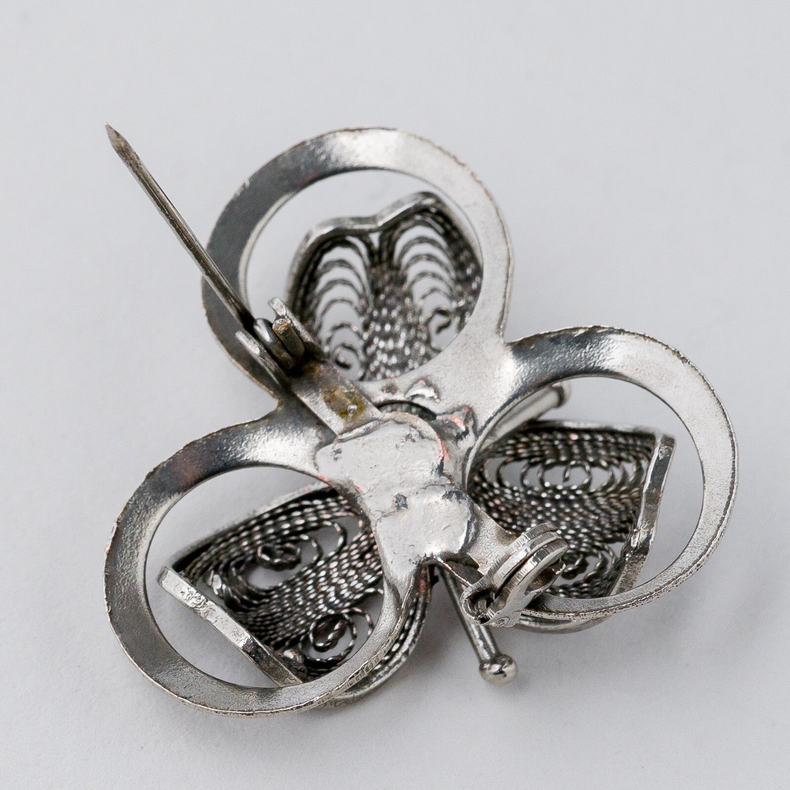 Silber Brosche Blume 5,44 g4