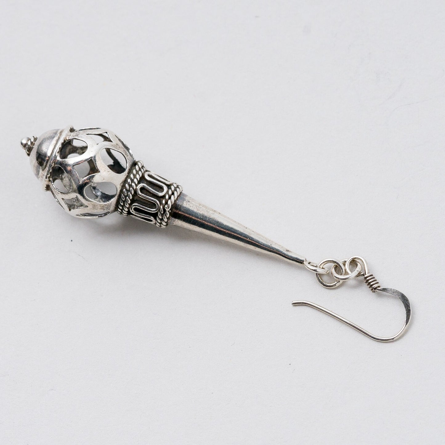 Einzelner Ohrring Hängeohrring Silber 3,68 g1