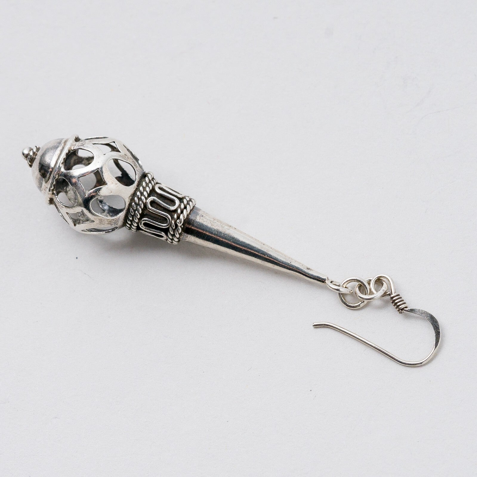 Einzelner Ohrring Hängeohrring Silber 3,68 g1