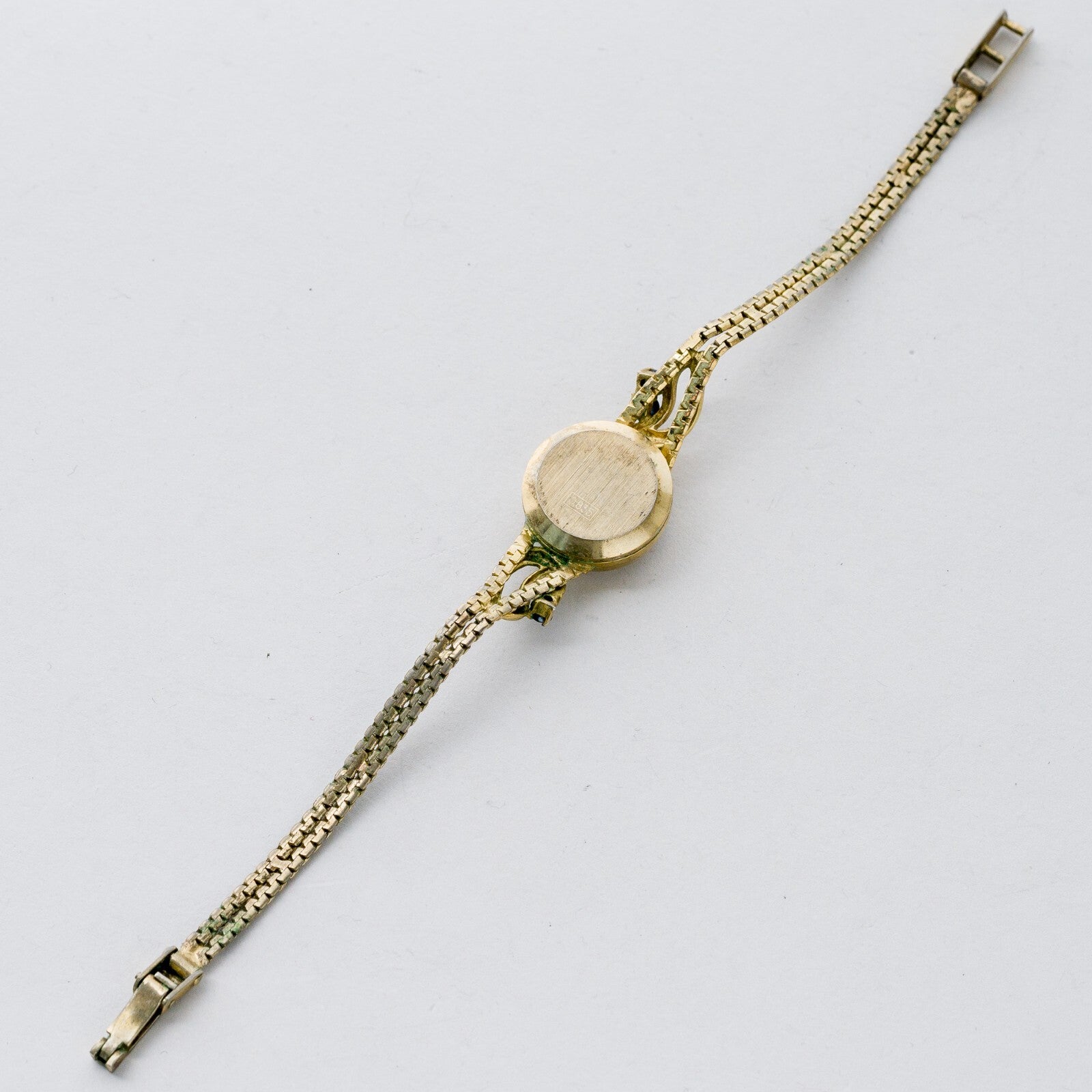 Studio Silber Armbanduhr 17 cm 835 Vergoldet Blaue Steine  13,55 g3