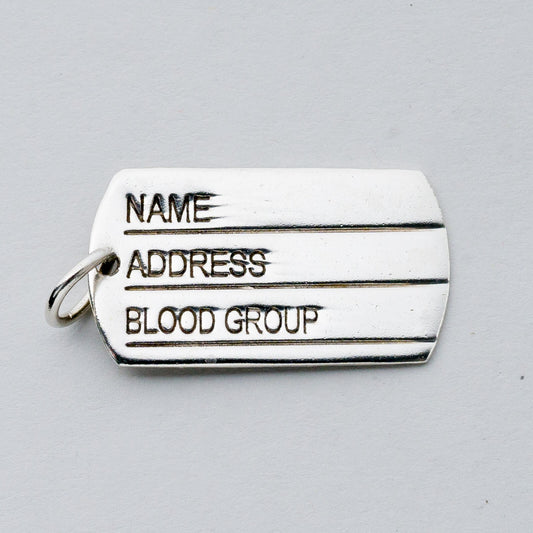 Silber Anhänger Kettenanhänger 925 Namensschild 7,14 g0