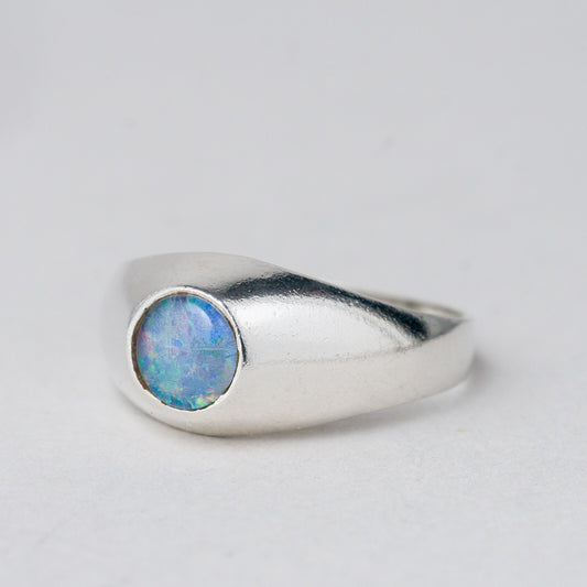 Silber Ring 835 Größe 56 (17,8 mm Ø) 2,63 g0