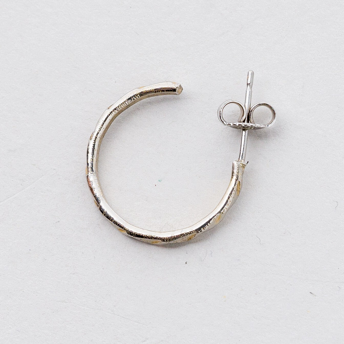 Einzelner Ohrring Halbe Creole Silber 1,07 g5