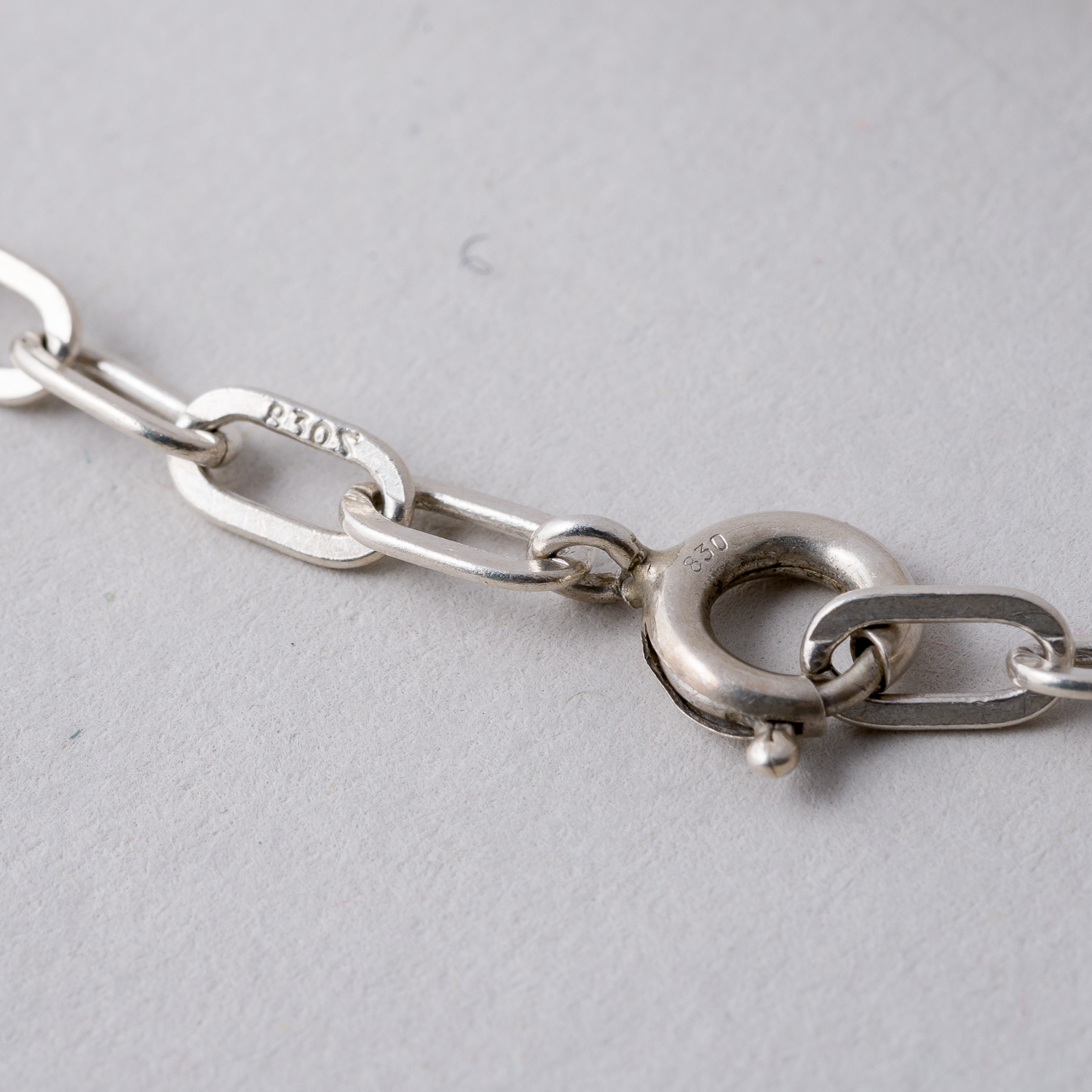 Halskette 3 mm 830er Silber 10,53 g 69 cm1