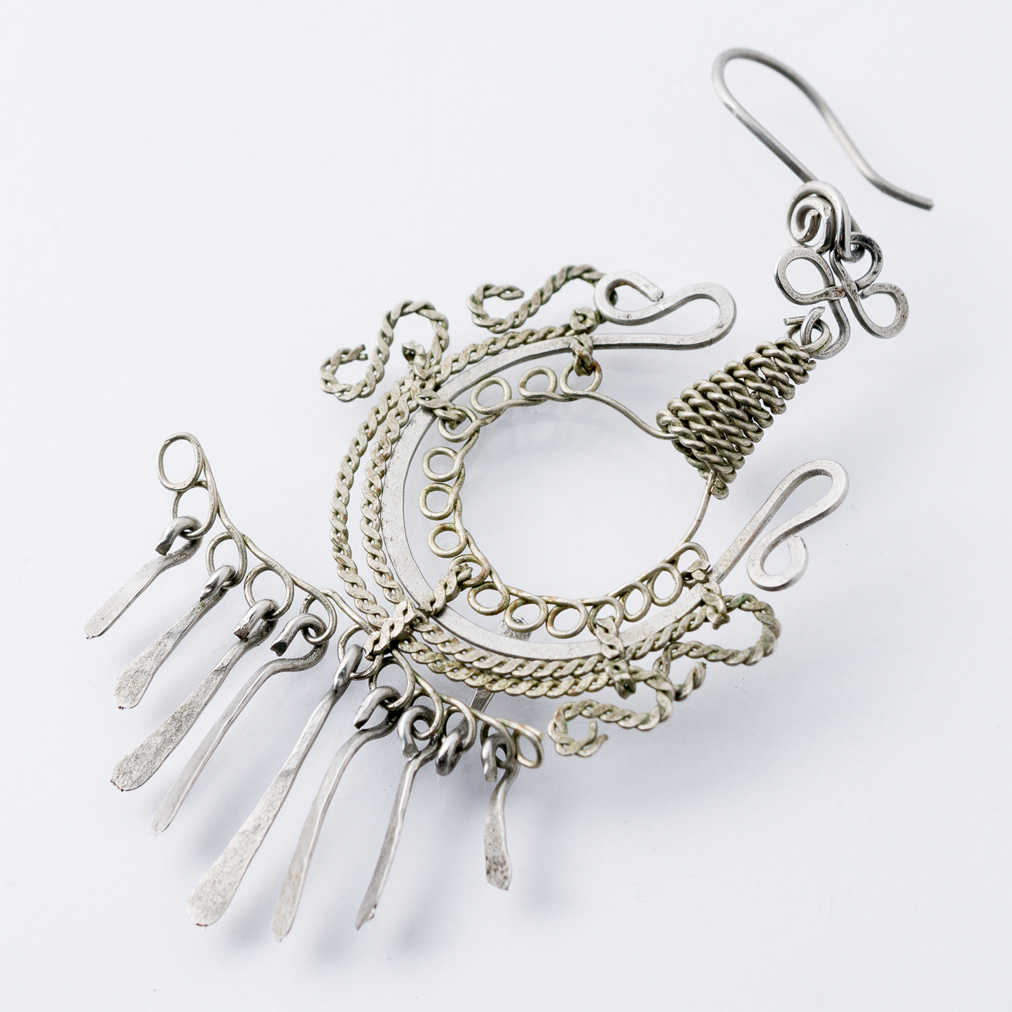 Einzelner Ohrring Hängeohrring Silber 3,32 g0