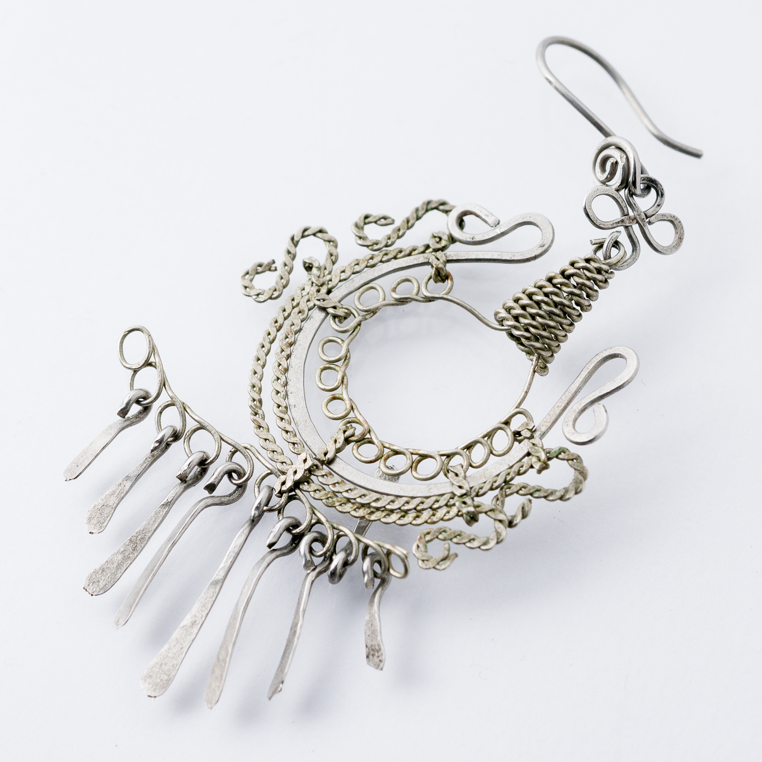 Einzelner Ohrring Hängeohrring Silber 3,32 g0