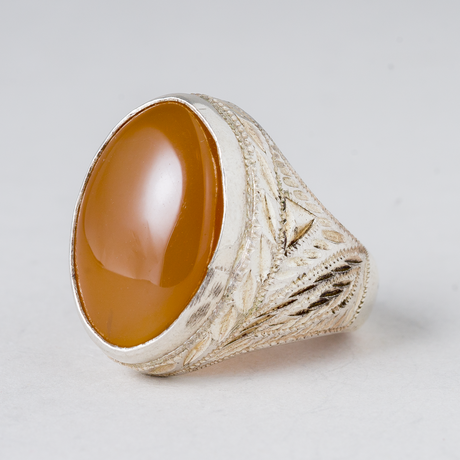 Ring Gelber Stein Silber 13,49 g Größe 63 (20,0 mm Ø)0