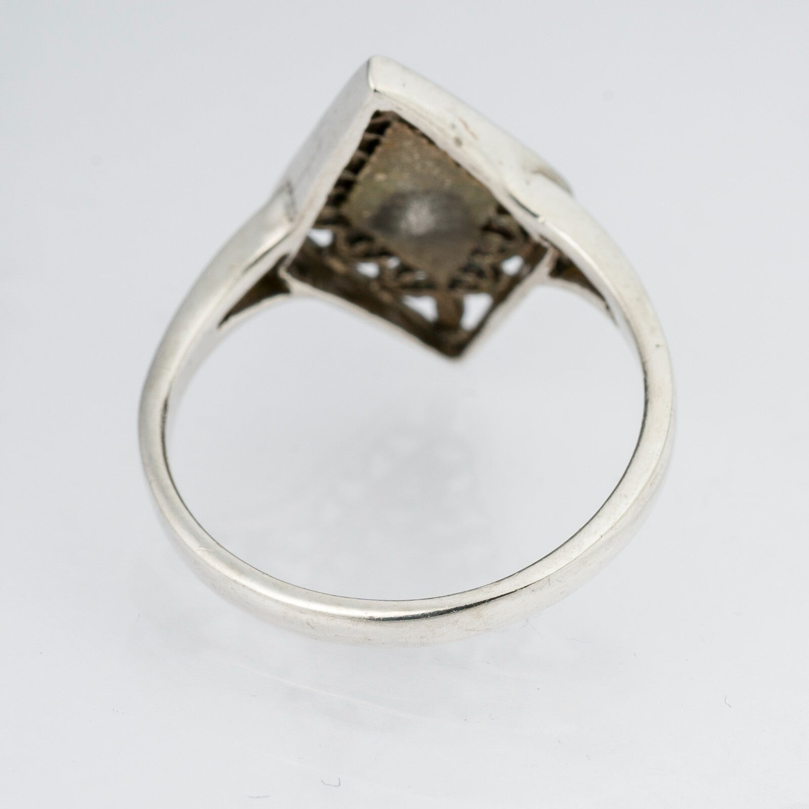 Silberring Türkiser Stein 925er Silber 2,88 g Größe 56 (17,8 mm Ø)2