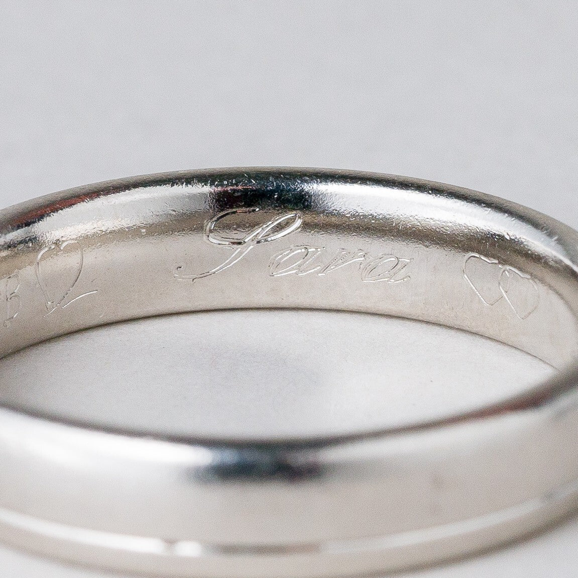 Silber Ring 925 Gravur innen Größe 66 (21,0 mm Ø) 6,44 g8