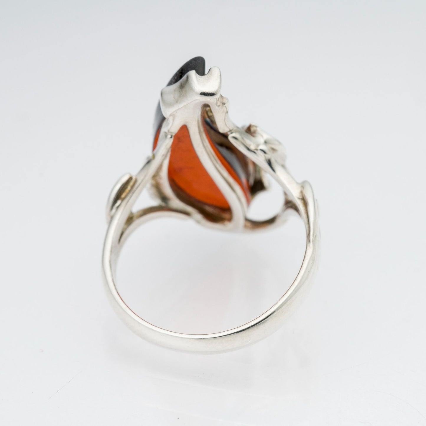 Silberring Roter Stein 925er Silber 5,01 g Größe 58 (18,4 mm Ø)2