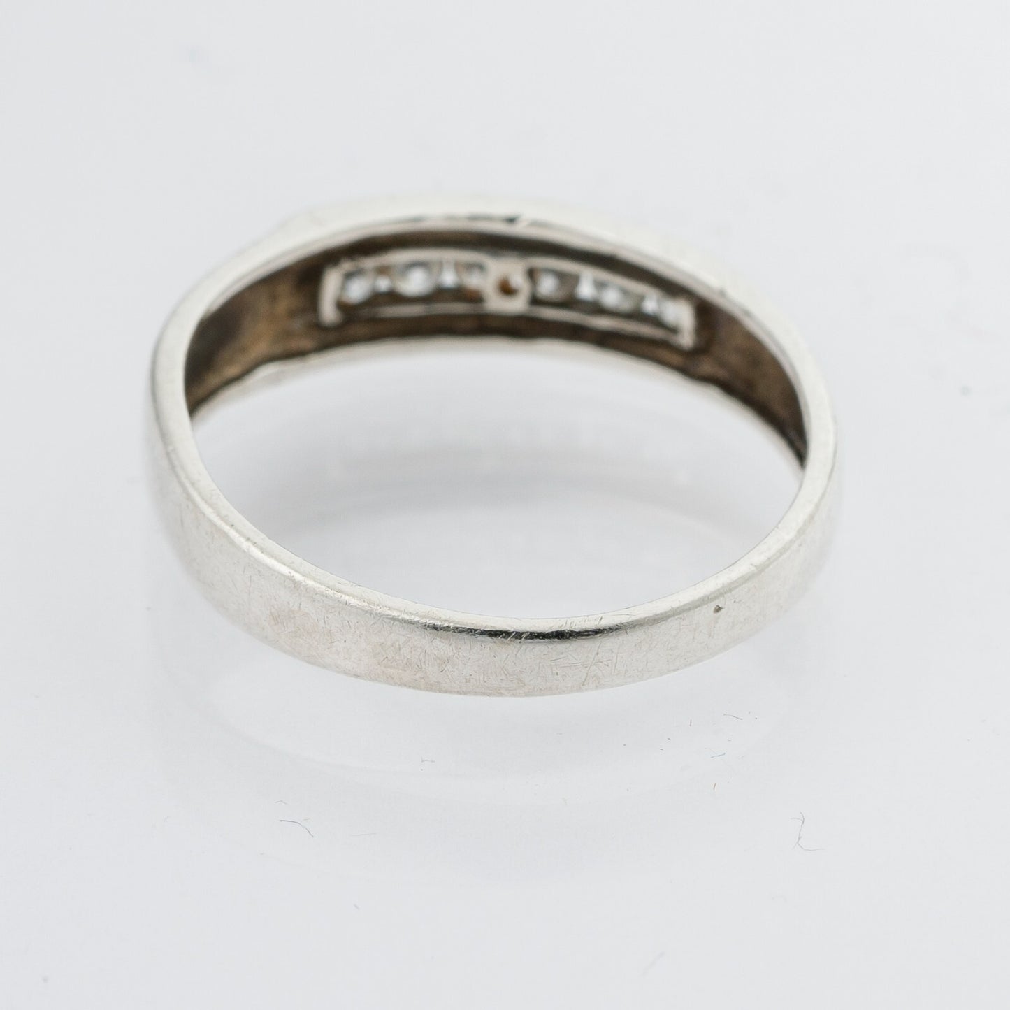 Silberring Weiße Steine 925er Silber 1,54 g Größe 52 (16,5 mm Ø)2